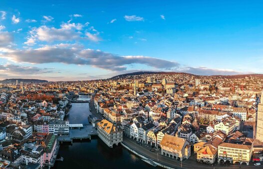 Panoramablick auf Zürich